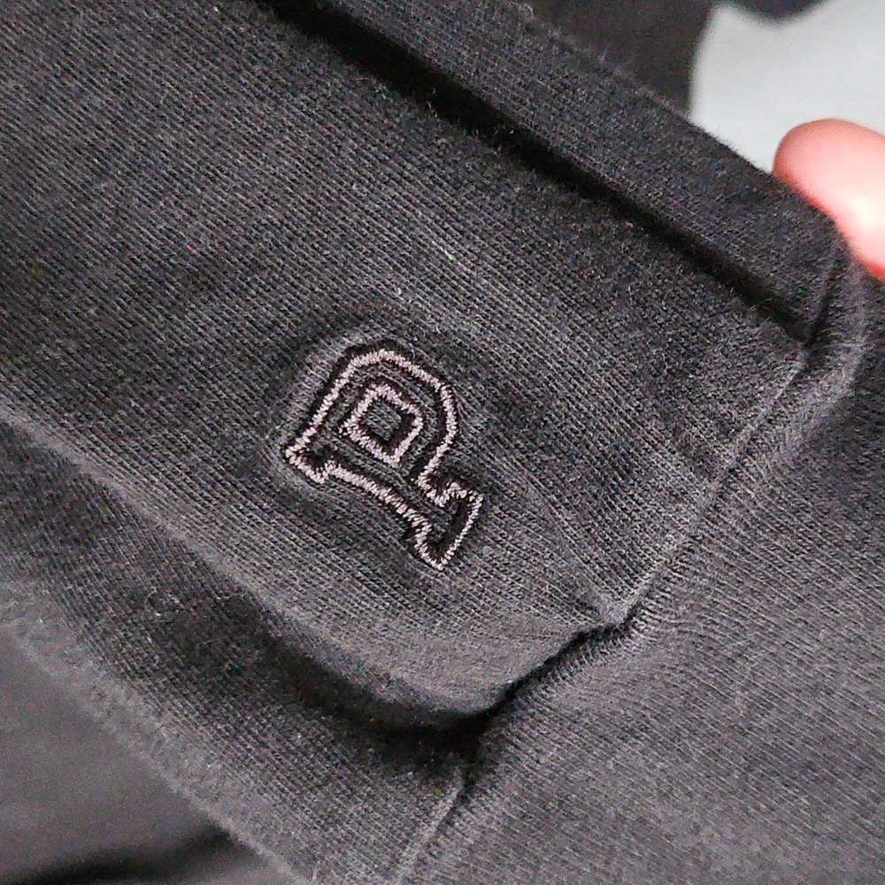 Victoria's Secret PINK Plain Black Long Sleeve Tee.